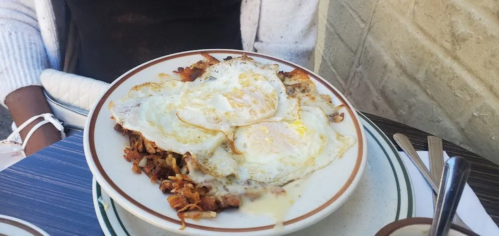 Sausage Hash with Eggs